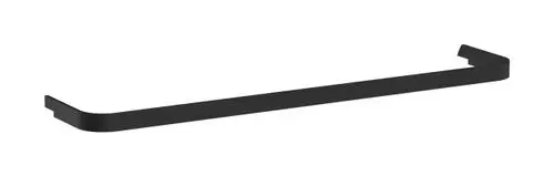 Schwarzer Handtuchhalter von Hansgrohe, mit gerader Form und zwei seitlichen Halterungen zur Wandmontage.